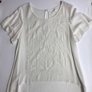Gentle Fawn White Lace Top
